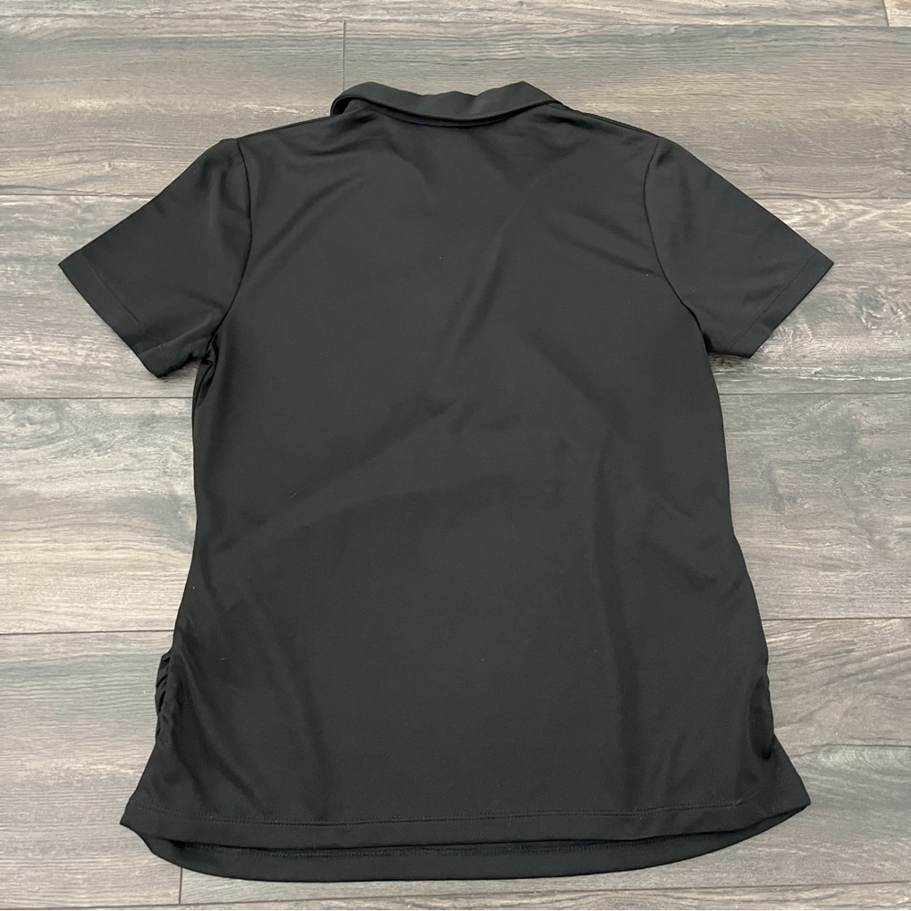 PGA Tour Black AirFlux Short Sleeve Golf Polo Shirt - Picture 5 of 6